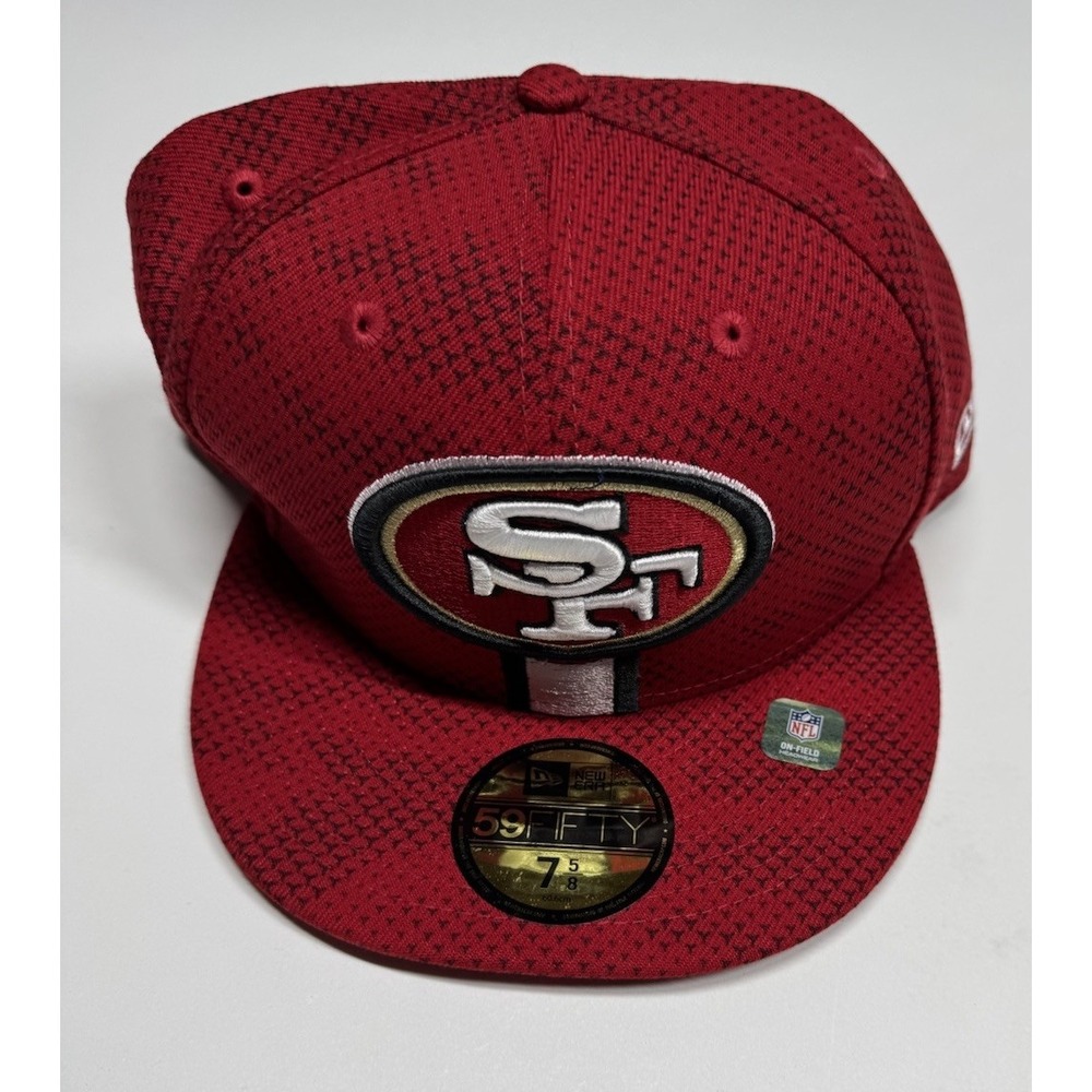 New Era 59FIFTY San Francisco 49ers 2024 Sideline Red Jersey Fitted 7 5/8 Hat